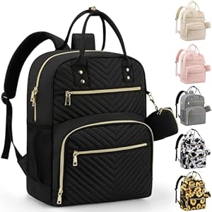 Diaper Bag Backpack,Baby Essentials Diapers Bag with Pacifier Case,Multipurpose Stylish Large Capacity Travel Backpack for Baby Girl/Boy(M-Black)