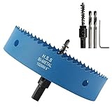 Livtor 152mm/6 Inch Hole Saw with Arbor for Cornhole Game, M42 Heavy Duty Bi-Metal Hole Cutter for...