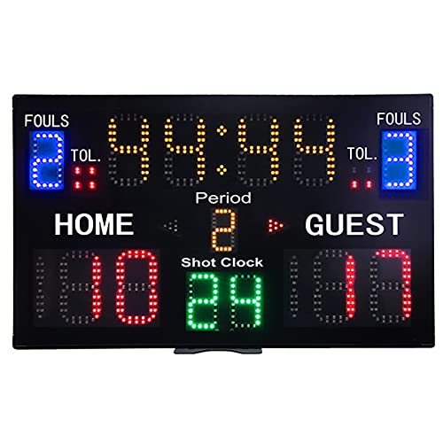 Marcador electrónico digital para baloncesto con control remoto miniatura 6