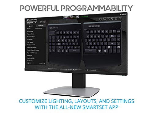 Kinesis Gaming Freestyle Edge Rgb Split Mechanical Keyboard (Mx Brown) (Renewed) #TOP6