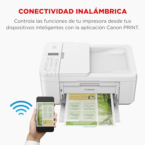 Canon PIXMA TR4750i - Multifunction Wireless Printer 4-in-1 - Print, Scan, Copy, Fax - Front/Back, ADF 20 Sheets, 4x6 Borderless Photo Printing, Compatible with PIXMA Print Plan, White - Image 6