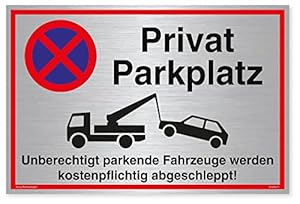 Dreifke Privatparkplatzschild Alu 30x20 cm
