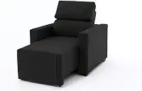 Sofá Cama Solteiro Retrátil 90cm Aconchegante 1 Lugar LIMOVDECOR (Preto)