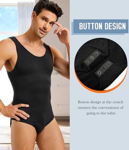 TAILONG Mens Shapewear Tummy Control Full Body Shaper Compression Slimming Bodysuit Sleeveless Undershirts Fajas Para Hombres3