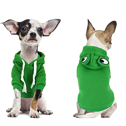 Rypet Dog Frog Costume Pet Clothes For Cold Weather Simulation Puppy Outfits For Chihuahua Yorkie Pomeranian X-Small #TOP3