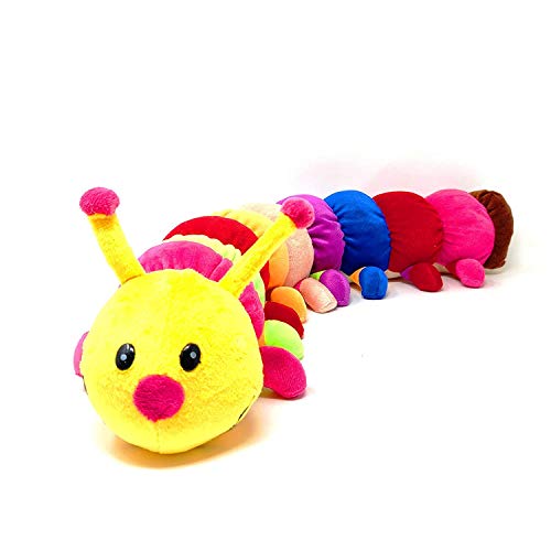 Image of Lil'ted Soft Plush Stuffed Animal Dog,Cat,Camel,Panda,Tiger,Gorilla,Mermaid,Elephant,Monkey,Giraffe,Kangaroo,Dolls Toy for Kids Boys Girls (Multicolor, Caterpillar 40 CM)