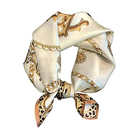 FEIBOON Classic Beige Mulberry Silk Scarf Cover