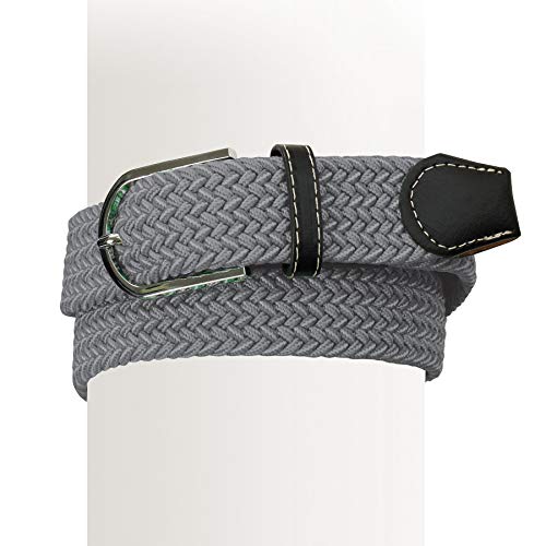 Ovation Braided Stretch Belt S Grey