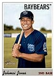 2019 Topps Heritage Minors #22 Jahmai Jones RC Rookie Mobile BayBears Baseball Trading Card