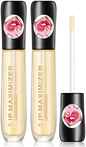 Lip Plumper, Lip Plumping Lipgloss, Plumping Lip Oil, Lip Maximizer Plumper with Hyaluronic, Vitamin E Lip Plumping Serum Juicy Lip, Lips Plumping Lip Gloss Make Lips Fuller and Moisturizing (2)