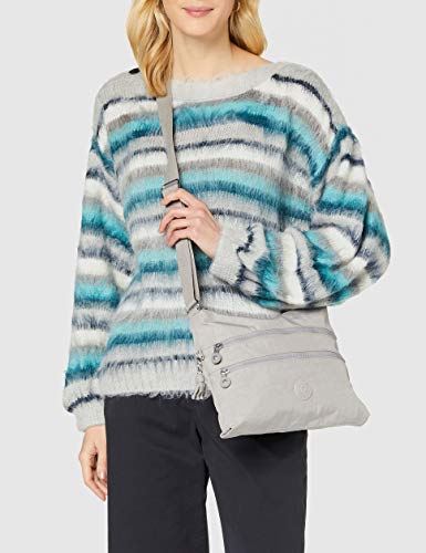 Kipling Damen Alvar Crossbody, Grey Gris