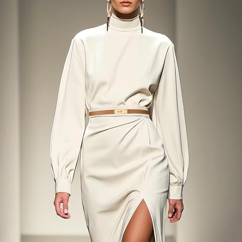 Women Brown Skinny Leather Belt Solid Color Adjustable Thin Belt Alloy Turn Lock For Jeans Dresses2