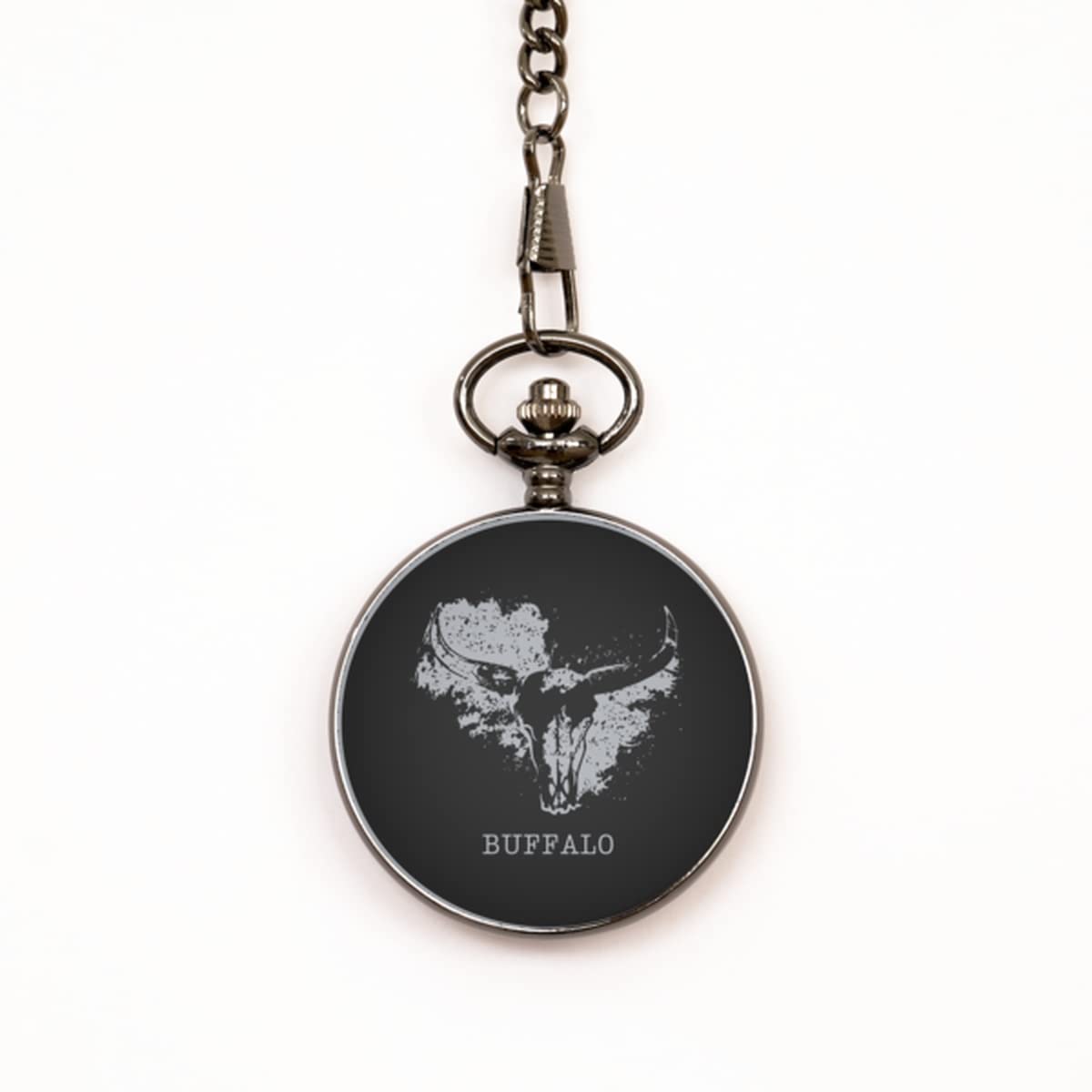 Magnificent Skull Head Longhorn Cow Pocket Watch | Animal Charm Pocket Watch. Never Fade. Adjustable. Family Pocket Watch. Christmas for him&her. Unique for Birthday, Valentine,