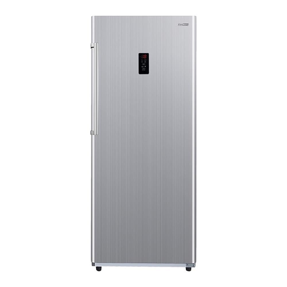 Pemberly Row 14 Cu. Ft. Upright Freezer/Refrigerator, Convertible with Frost-Free Technology, Stainless Finish, Reversible Door, Adjustable Glass Shelves, Garage Ready, Energy Star, 110V
