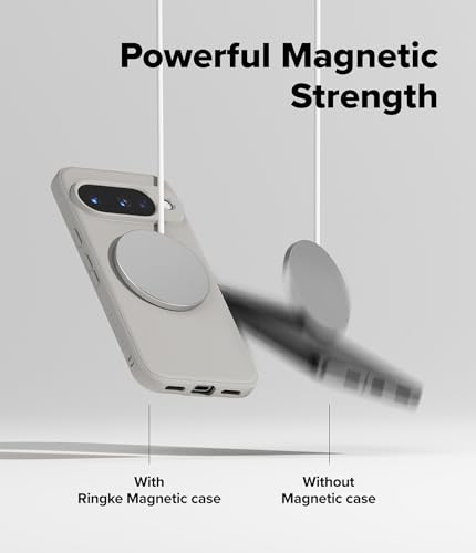 Image of Ringke Onyx Designed for Google Pixel 10 Case [Compatible with Pixelsnap /MagSafe] [Non-Slip] Anti-Fingerprint Slim-Fit Protective Cover with Precise Camera Cutouts - Magnetic Warm Gray