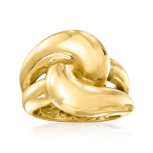 Ross-Simons Italian 18kt Yellow Gold Interlocking Ring