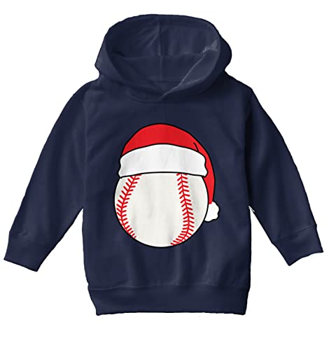 Haase Unlimited Baseball Santa Hat - Sports Christmas Toddler/Youth Fleece Hoodie2