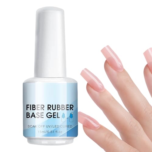 Gel Reparador Reconstructor de Uñas - Tratamiento Engrosador y Fortalecedor con Efecto Alargador,15ml Necesita Luz UV LED Para Manicura En Casa O Salón