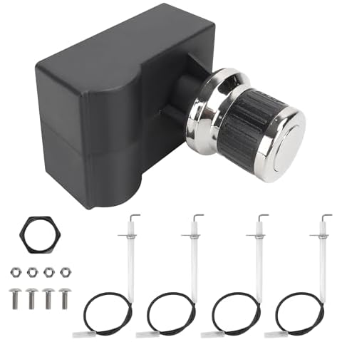 Outspark Grill Igniter Kit for Blackstone 36'' Griddle,4 Outlet Button Electronic Battery Igniter Replacement for Blackstone Griddle Knobs Parts Cover