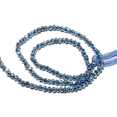 Perles en pyrite bleue facettée pour fabriquer vos bijoux d'été