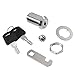 Kohree Upgrade Cabinet Locks with Keys, 1-1/8'' (30mm) File Cabinet Replacement Lock Alike, RV Storage Locks 5 Pack, RV Compartment Locks, RV Locks for Storage Door Drawer, Cylinder Lock, Zinc Alloy