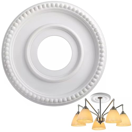 Decoración de comedor con rosetón de techo para lámpara colgante 7