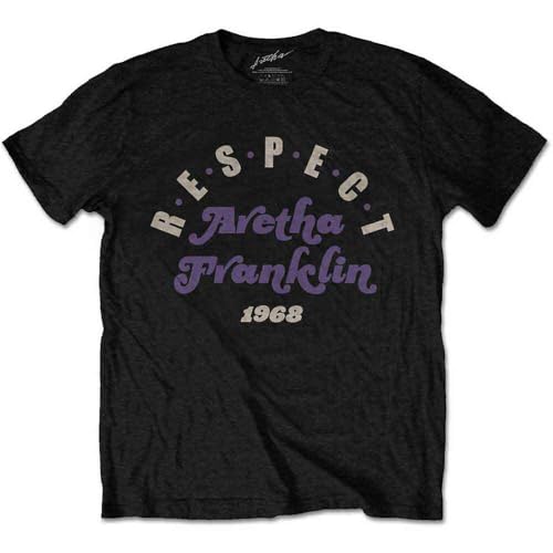 T-shirt Aretha Franklin noir idéal pour vos soirées concert