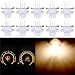 cciyu 10 Pack T5 B8.4D 5050 LED SMD Warm White Replacement fit for BMW Dodge Benz Dashboard Gauge Cluster LED Light Bulbs