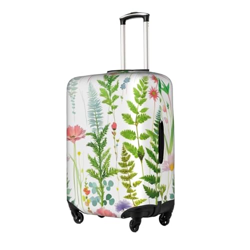 Springtime Herb Garden Tsa Approved Luggage Cover For 18-32 Inch Suitcases Scratch-Resistant Stretch Luggage Cover2