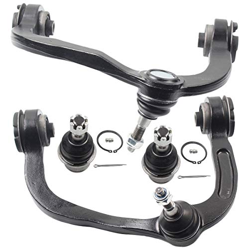 DLZ 4 Pcs Front Suspension Kit-2 Upper Control Arm Ball Joint Assembly 2 Lower Ball Joints Compatible with Ford F150 2004 2005 2006 2007 2008, Lincoln Mark LT 2006 2007 2008 K80308 K80149 K80306