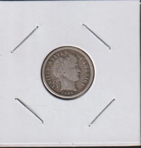1908 Barber or Liberty Head (90% Silver) Dime Seller