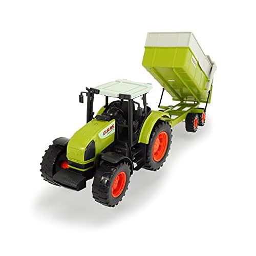 Dickie Toys CLAAS Ares Set, großer Traktor mit Anhänger und Kippmechanismus, 57 cm lang, für Kinder ab 3 Jahren