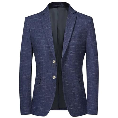 Men's Four Seasons Plaid Casual Business Suit Jacket Groom Wedding Dress Formal Blazer2