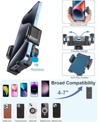 Cargador de coche USB rápido con brazo ajustable para iPhone y Android 7