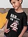 ARR I'm 4 Pirate 4th Birthday Shirt Boy Four Years Old Toddler Kids T-Shirt 4T Black
