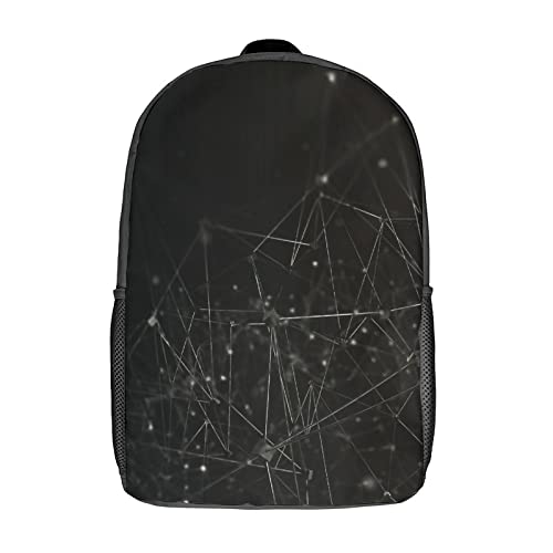 Cartable unisexe noir et grand sac à dos enfants adolescents avec motif imprimé 3D