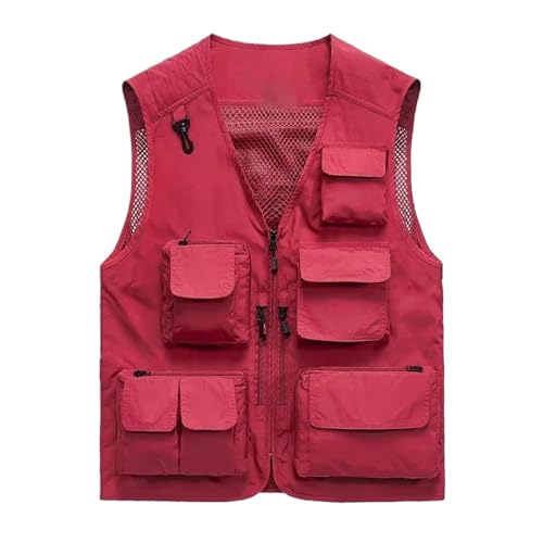 Chaleco de pesca para hombre cómodo con bolsillos para tus rutas de senderismo en verano