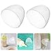 ABOOFAN 4pcs Baby Bottle Caps Replacements Plastic Milk Bottle Lids Clear Feeding Bottles Caps Dome Caps Baby Feeding Bottles Cover