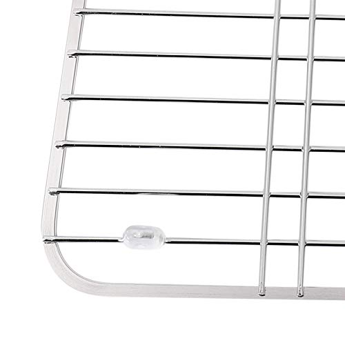 Scolapiatti per lavello in acciaio inox, multifunzione, per cucina e frutta, griglia di protezione per lavello da cucina