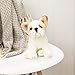 Nat and Jules Sitting Small French Bulldog Light Brown And White Children's Plush Stuffed Animal