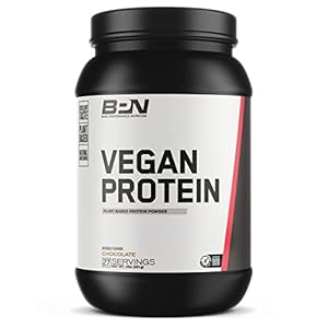 BARE PERFORMANCE NUTRITION Vegan Protein, Plant Based Protein, Pea Protein, Watermelon Protein and Pumpkin Protein, Naturally Sweetened and Flavored (27 Servings, Chocolate)