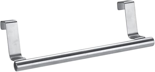 Cabilock Porta documentos 12 carpetas con cierre de botón a presión de acero inoxidable cepillado toallero 9.1 in