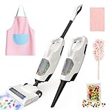 SMILESSKIDDO Kids Vacuum That Really Works - Toddler Toy Vacuum with 2 Nozzles & 5 Cleaning Set Accessories, Sound and Ball Popping Action, Pretend Play Housekeeping Toys Gifts for Girls & Boys