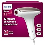 Philips Lumea Serie 7000, Depiladora Luz Pulsada, IPL, Piel Suave Desde Casa, Con Funda, Accesorios para el Cuerpo, Cara y Zona del Bikini, Alternativa a Depilación Láser. SC1999/00