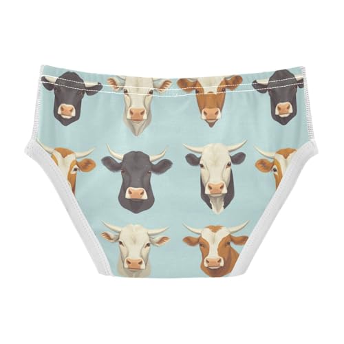 Wusikd Cow Heads Boys' Underwear Cotton Boys Briefs Soft Toddler Underwear 2T2