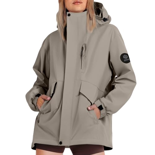 Chaqueta softshell para mujer impermeable que evita el sudor y la lluvia