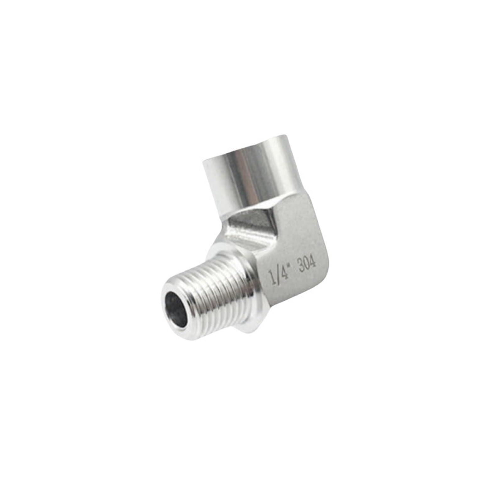 BHBHCPZGR 304 Stainless Steel High Pressure Forged Pipe Fitting Connector - 1/2" BSP Elbow Male-Female