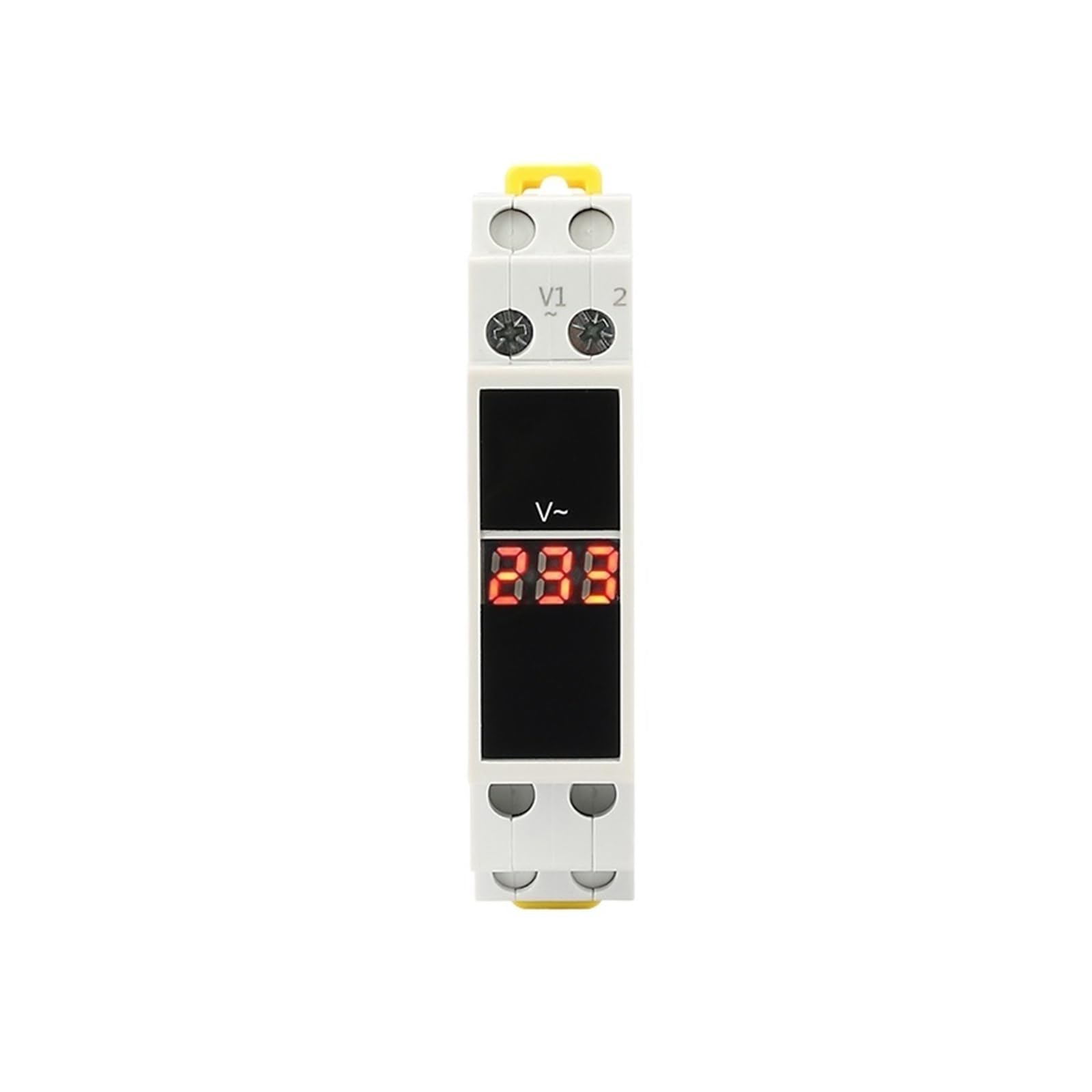 Voltmètre monophasé AC 80-500V NISZA avec affichage digital LED pour tableau modulaire