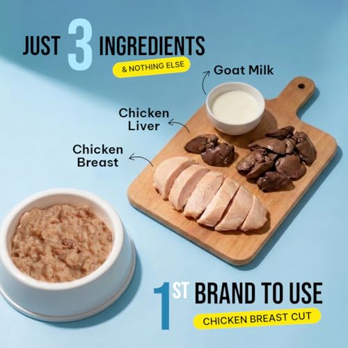 Image of Zoomies Wet Stuff Kitten Growth Wet Food for Kittens, Chicken with Chicken Liver & Goat Milk, Complete & Balanced Wet Food, 85g x 6 Pouches