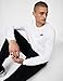 Nike Men's Sportswear Club Long-Sleeve T-Shirt, White/Black, X-Large